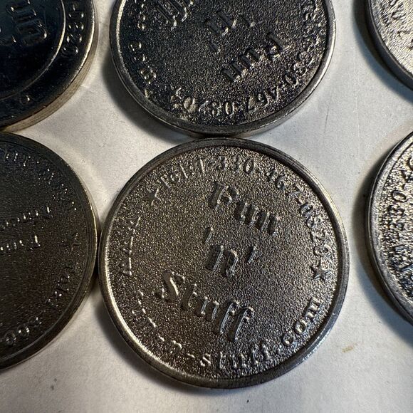 Vintage Game Tokens Bundle 24 Fun“n”Stuff   Right Out Granddad’s Pocket - Picture 6 of 7